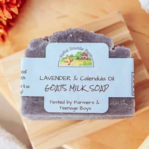 Goats Milk Soap - Lavender Calendula - Picture 2 of 3